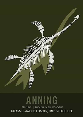 Mary Anning Paleontologist Poster