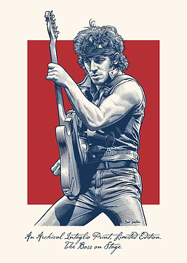 Bruce Springsteen The Boss on Stage