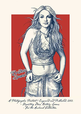 Britney Spears Harley Davidson Portrait