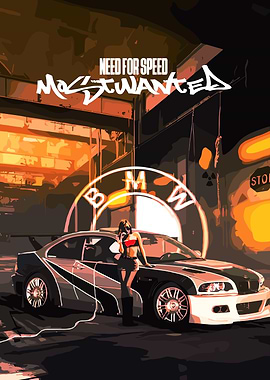 Need for Speed Most Wanted BMW Poster