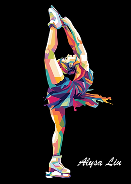 Alysa Liu Figure Skater Pop Art