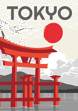 Tokyo Travel Poster
