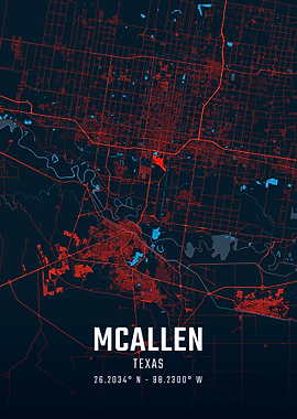 McAllen Texas City Map