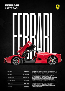 Ferrari LaFerrari Poster