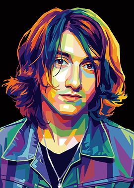 Colorful Portrait of Alex Turner