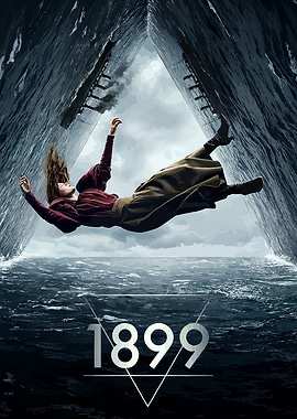 1899 Poster with Falling Woman