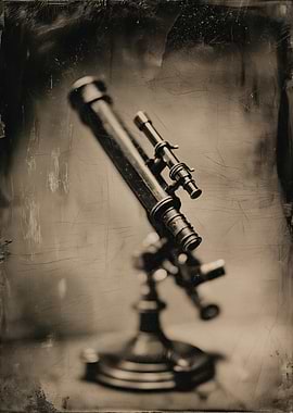 Antique Telescope on a Stand