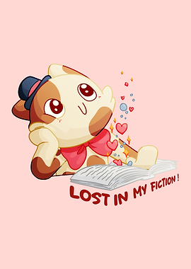 Cute Cat Lost in Fiction