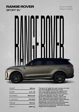Range Rover Sport SV Poster