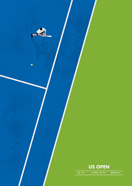 US Open Tennis Poster