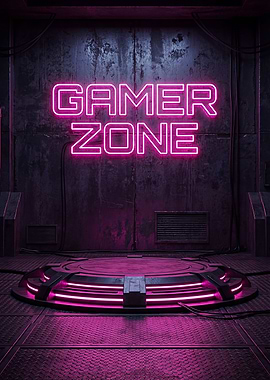 Gamer Zone Neon Sign