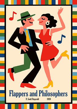 Flappers Philosophers Poster Print