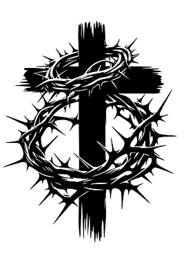 Crown of Thorns on Cross