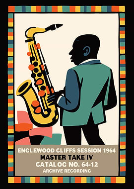 Jazz Session Sax Poster