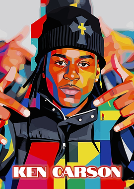Ken Carson Pop Art Portrait