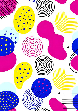 Abstract Geometric Shapes Pattern