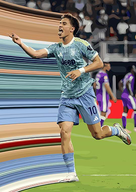 Soccer Player Celebrating Goal