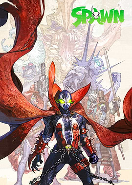 Spawn Comic Book Cover Art