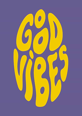Good Vibes Text Art