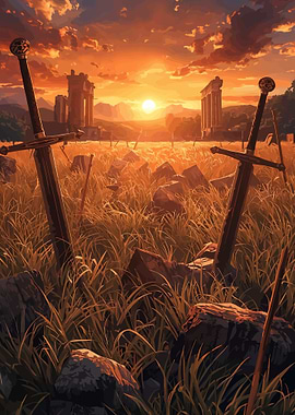 Fantasy Battleground Sunset