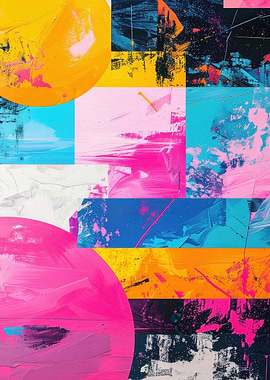 Vibrant Abstract Paint Strokes