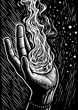 Hand Conjuring Fire