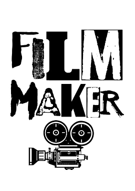 Filmmaker Text Art with Camera