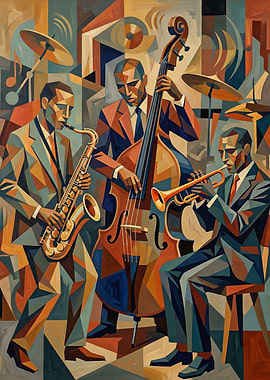 Jazz Trio Playing Music