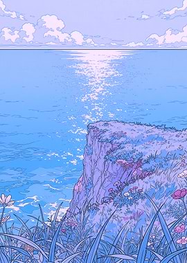 Serene Cliffside Ocean View