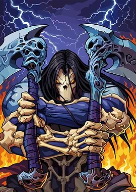 Death with Scythes and Flames