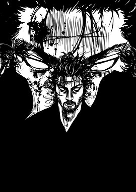 Miyamoto Musashi in Dramatic Black and White