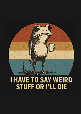 Frog Holding Coffee Mug