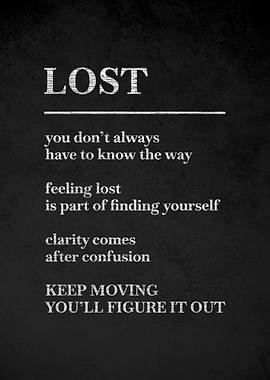 Inspirational Quote About Being Lost