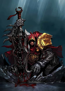 Dark Warrior with Giant Sword