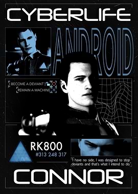Connor RK800 CyberLife Android Poster
