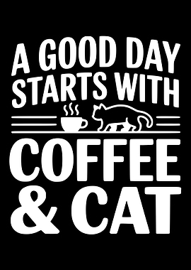 Coffee and Cat Quote