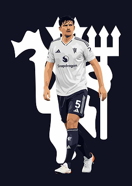 Harry Maguire Manchester United Football Player