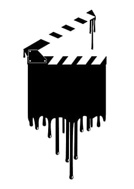Dripping Black Clapperboard