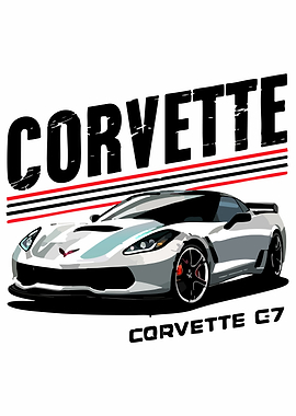 Corvette C7 Car Graphic