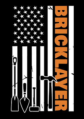 Bricklayer American Flag Tools