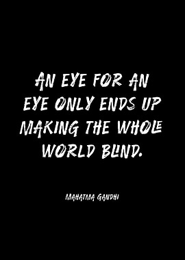 Mahatma Gandhi quote about blindness