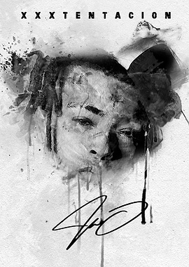 XXXTentacion Watercolor Portrait