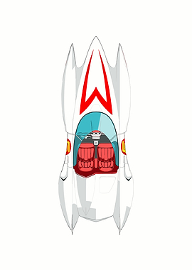 Speed Racer's Mach 5 Top View