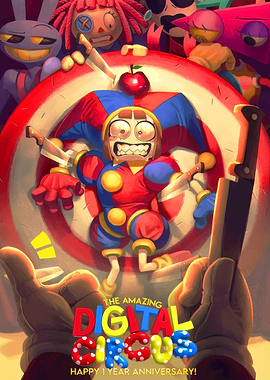 The Amazing Digital Circus Anniversary Poster