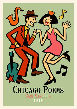Chicago Poems Jazz Poster