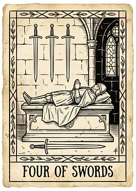 Four of Swords Tarot Card