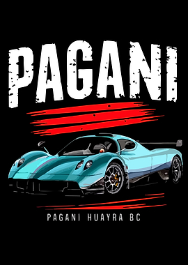 Pagani Huayra BC Car Illustration