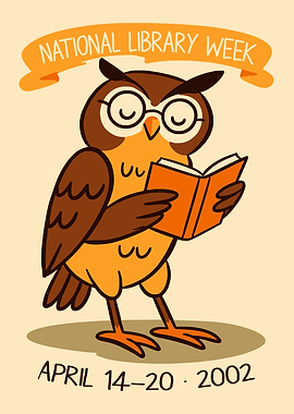 Library Owl Wall Art