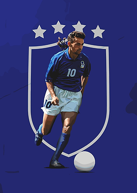 Roberto Baggio Soccer Player