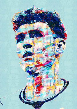 Abstract Portrait Phil Foden